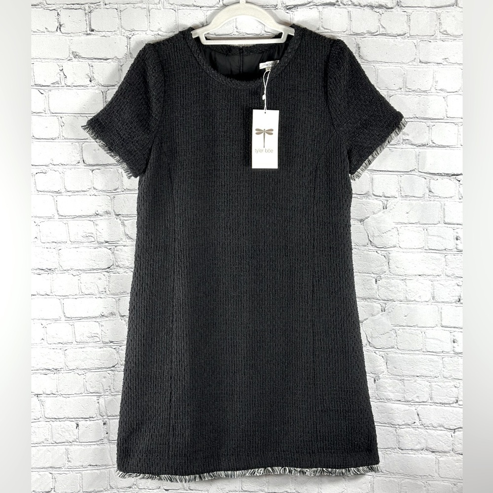 Tyler Boe NWT Black Tweed Dress, Size 8